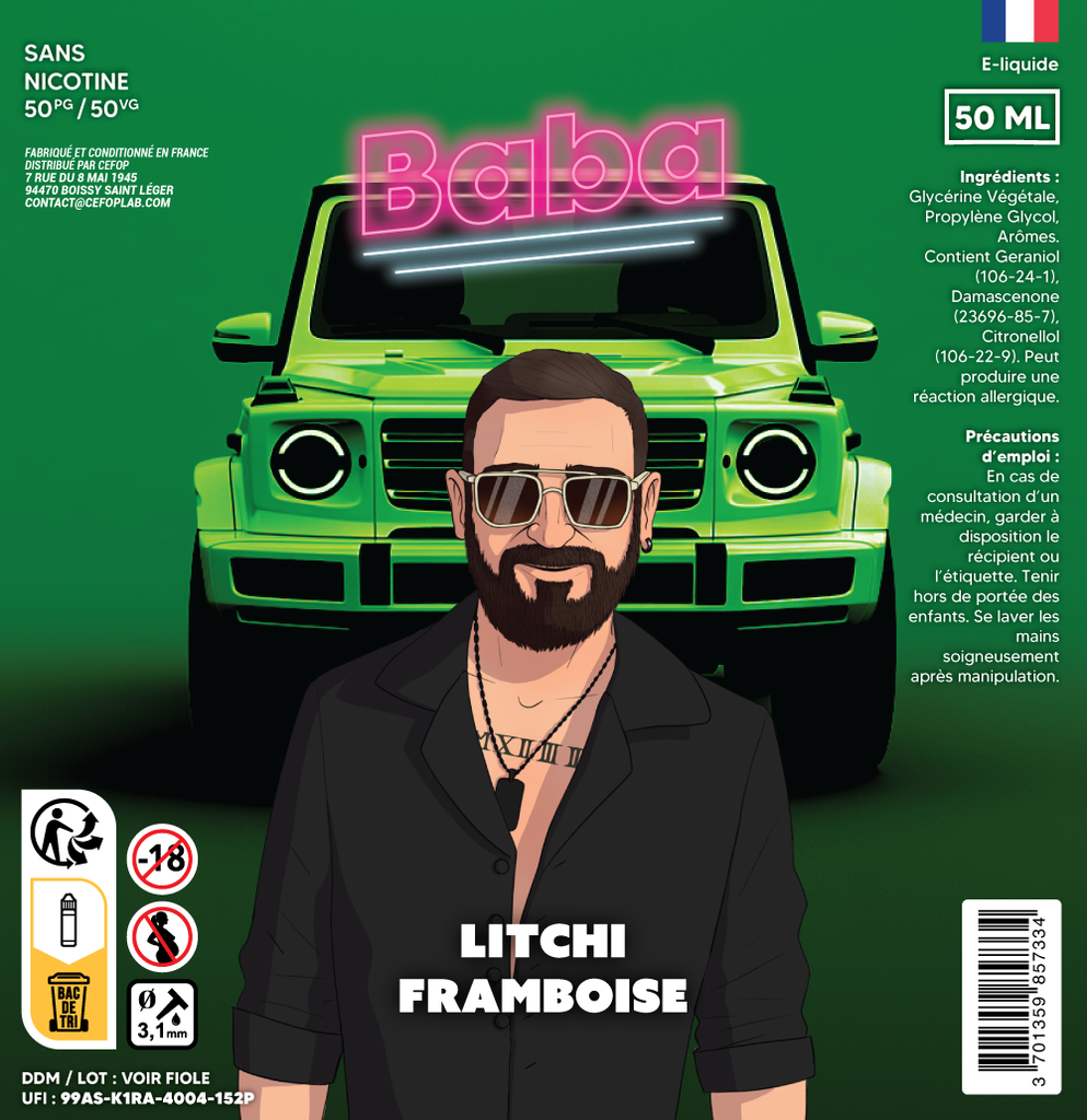 Baba 50ml - Litchi Framboise