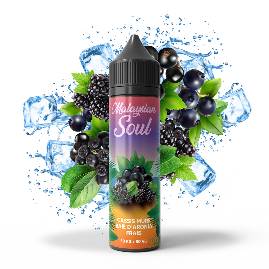 [SOUL-CB50] Malaysian Soul 50ml - Cassis Mûre Baies d'Aronia Frais