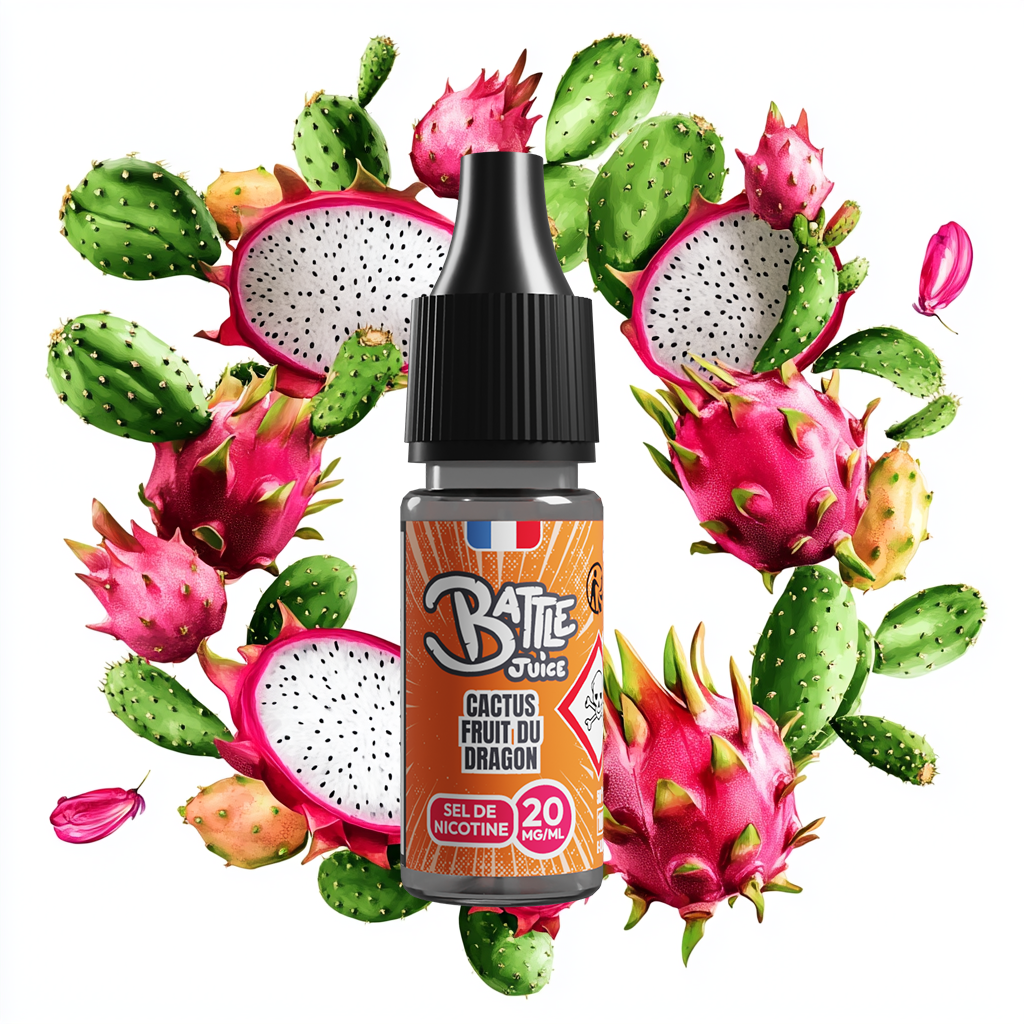 [BJUICE-FD1010] Battle Juice 10ml SDN - Cactus Fruit du Dragon (Boite de 6) (10 mg/mL de nicotine (sels))