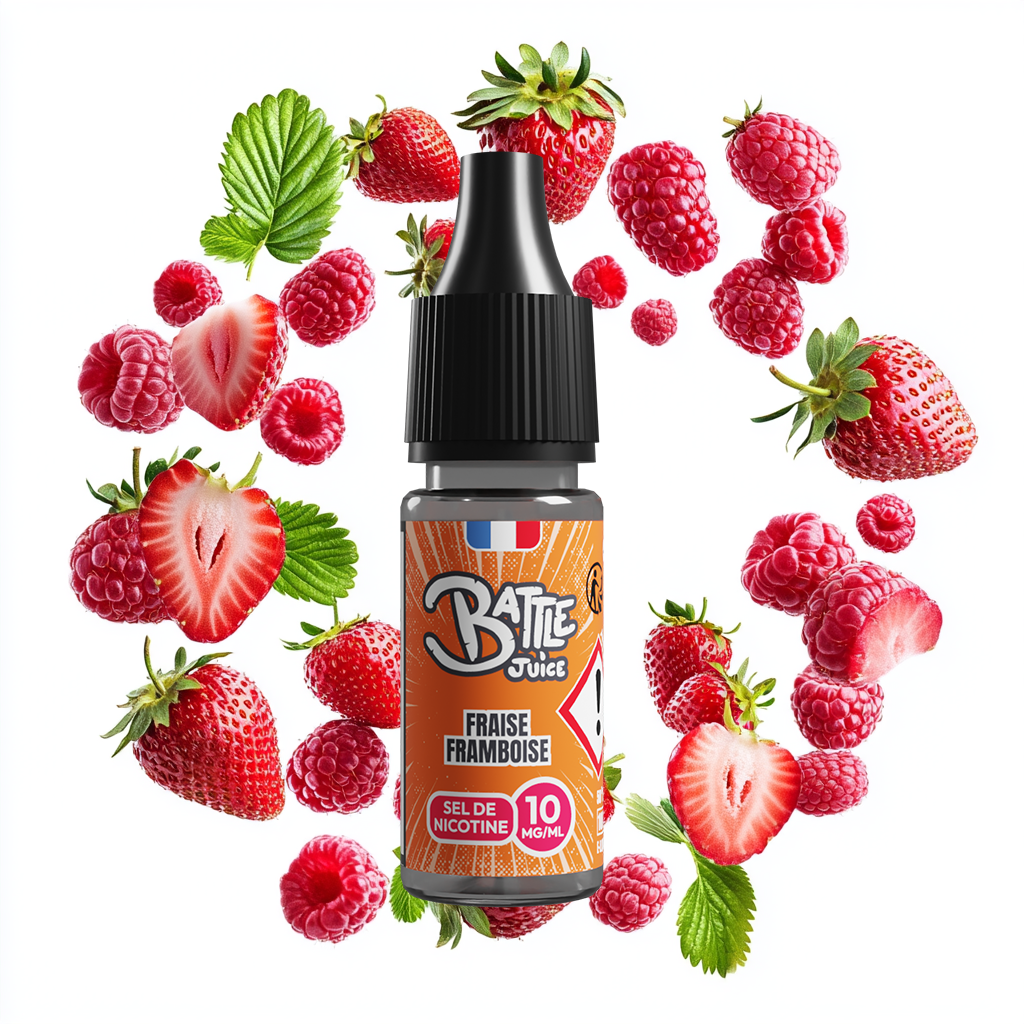 Battle Juice 10ml SDN - Fraise Framboise (Boite de 6) (10 mg/mL de nicotine (sels))