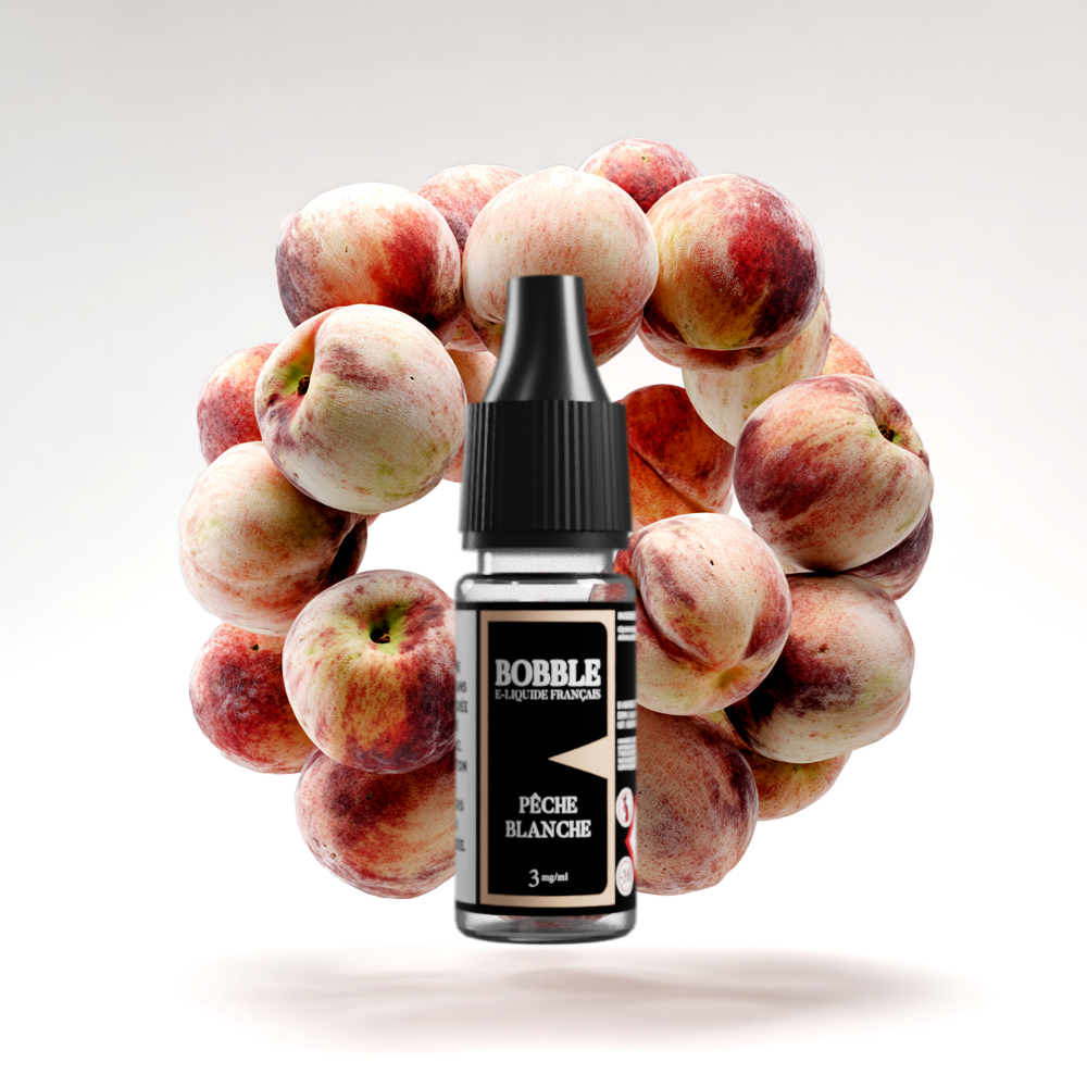 Bobble 10ml - Pêche Blanche (3 mg/mL)