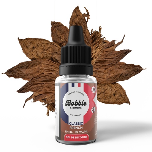 Bobble 10ml Sel de Nicotine - Classic French