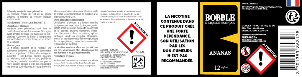 Bobble 10ml - Abricot