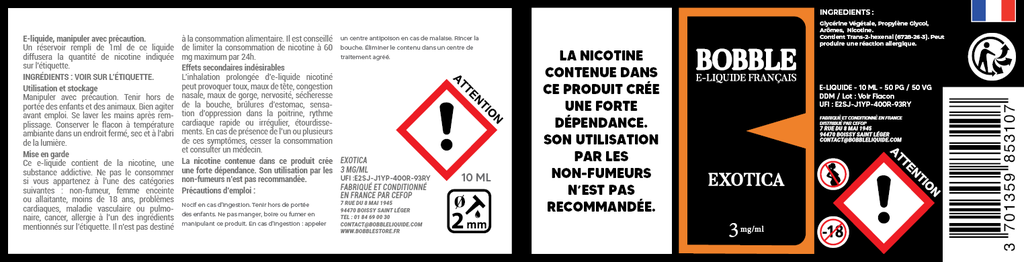 Bobble 10ml - Exotica 