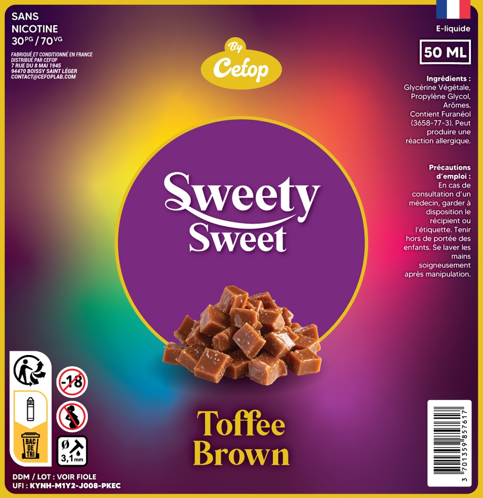 Sweety Sweet 50ml - Toffee Brown
