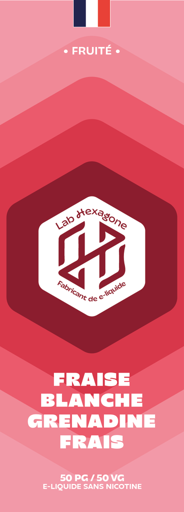 Lab Hexagone - Fraise Blanche Grenadine Frais 1L