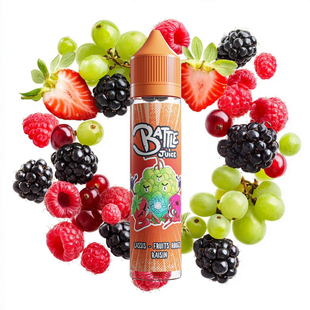 [BJUICE-CR50] Battle Juice 50ml - Cassis Fruits Rouges Raisin