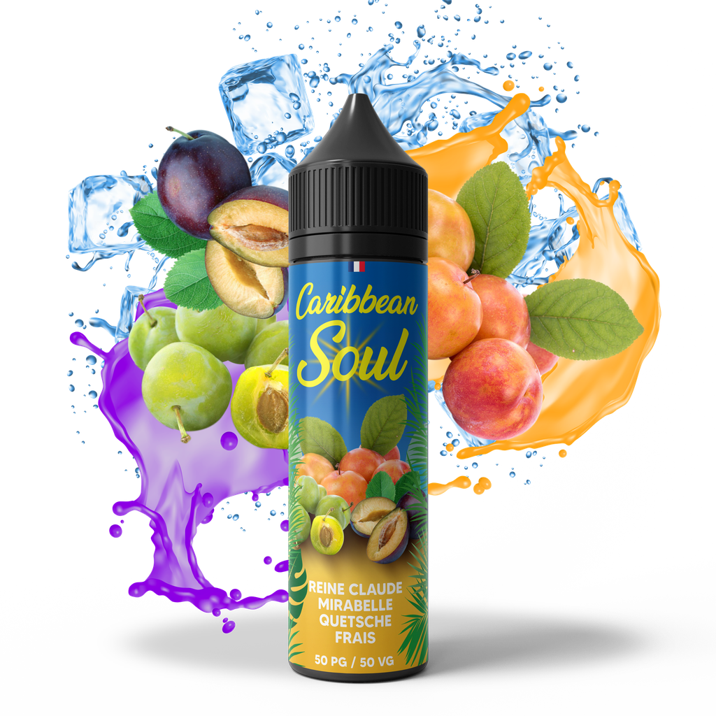 [SOUL-MQ50] Caribbean Soul 50ml - Reine Claude Mirabelle Quetsche Frais