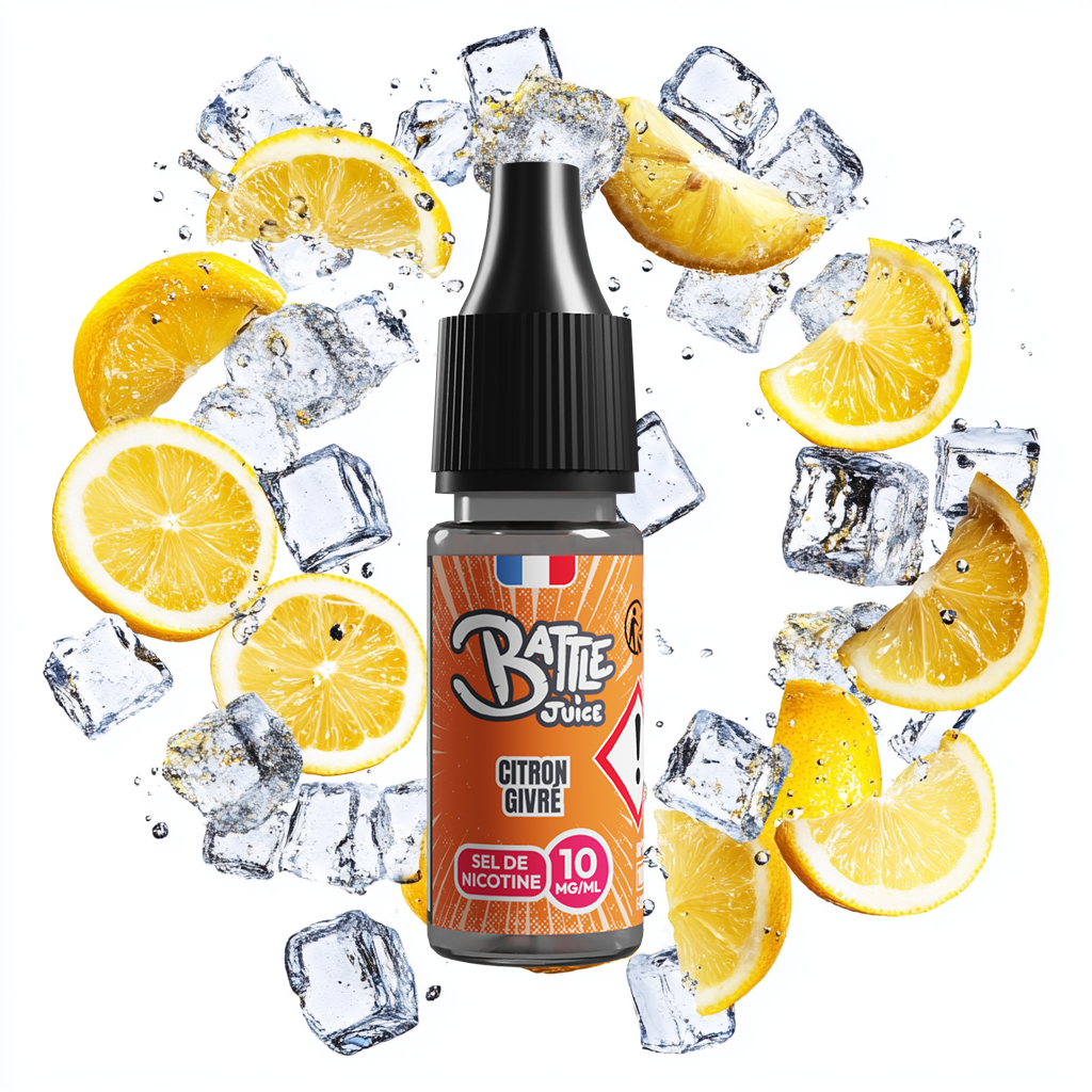 Battle Juice 10ml SDN - Citron Givré (Boite de 6) (10 mg/mL de nicotine (sels))