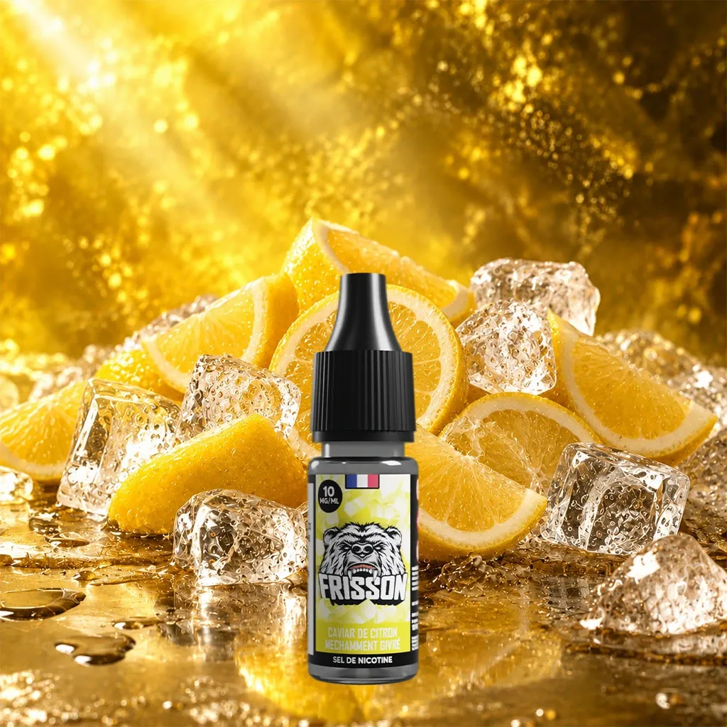 Frisson 10ml SDN (Boite de 6) - Caviar de Citron Méchamment Givrée (10 mg/mL de nicotine (sels))
