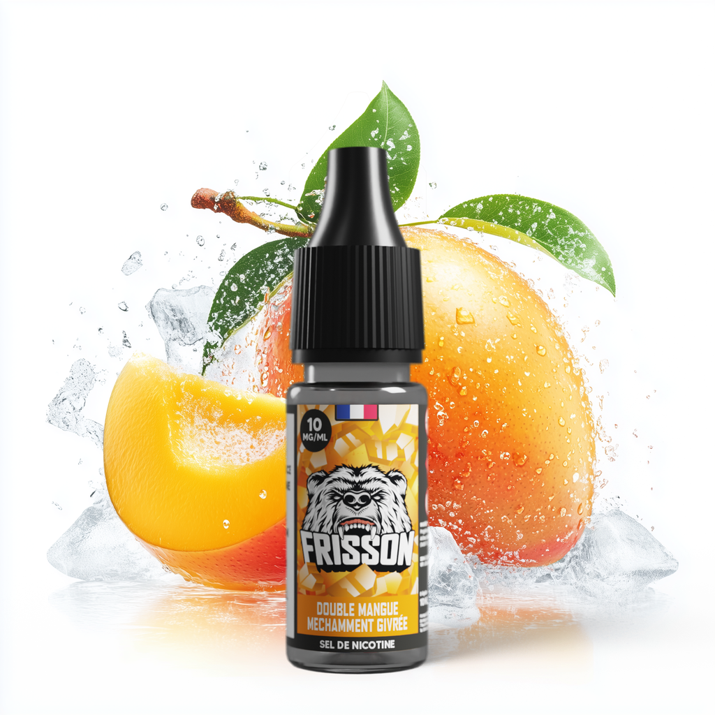 Frisson 10ml SDN (Boite de 6) - Double Mangue Méchamment Givrée (10 mg/mL de nicotine (sels))