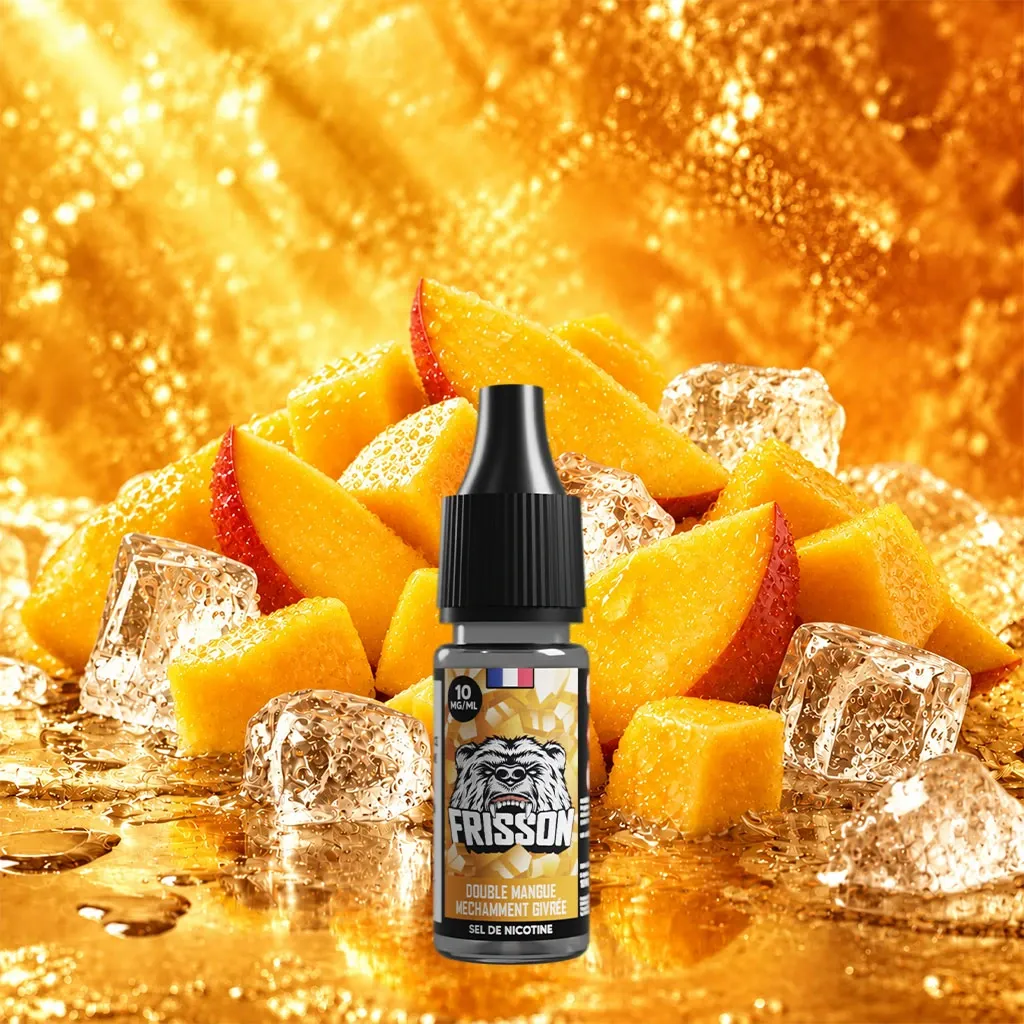 Frisson 10ml SDN (Boite de 6) - Double Mangue Méchamment Givrée (10 mg/mL de nicotine (sels))