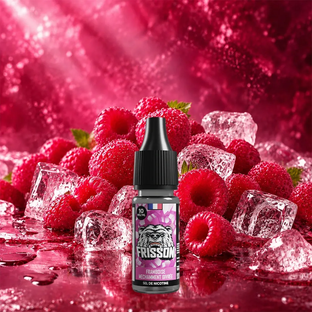 Frisson 10ml SDN (Boite de 6) - Framboise Méchamment Givrée (10 mg/mL de nicotine (sels))