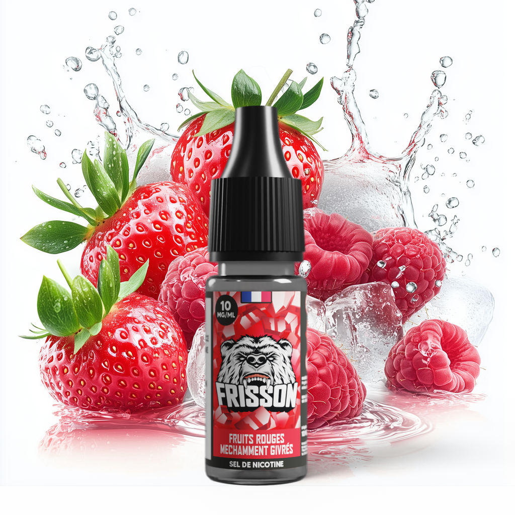 Frisson 10ml SDN (Boite de 6) - Fruits Rouges Méchamment Givrée  (10 mg/mL de nicotine (sels))