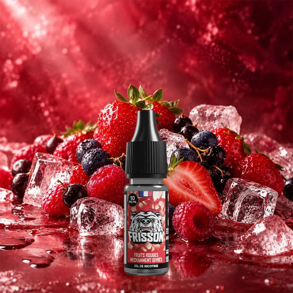 Frisson 10ml SDN (Boite de 6) - Fruits Rouges Méchamment Givrée (10 mg/mL de nicotine (sels))