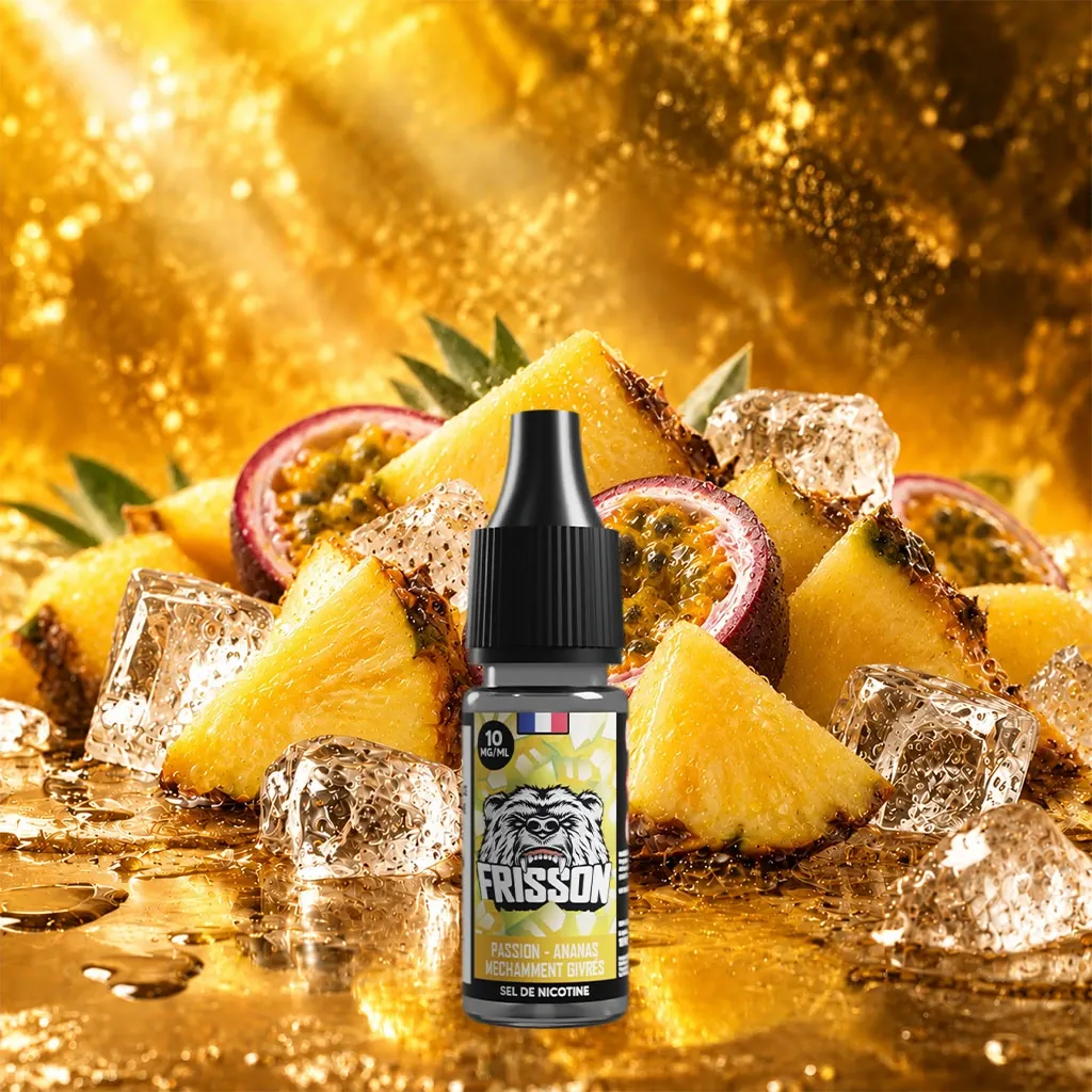 Frisson 10ml SDN (Boite de 6) - Passion Ananas Méchamment Givrée