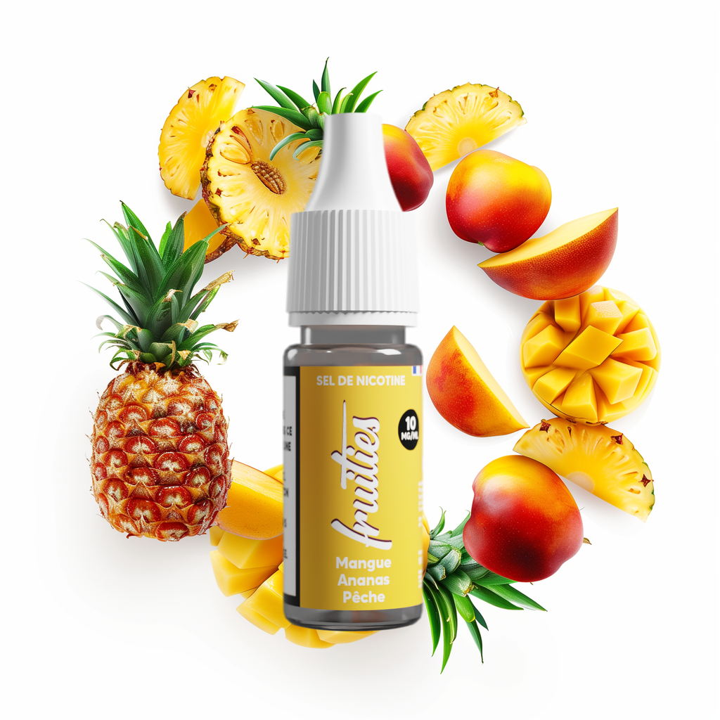 Fruities 10ml SDN (boite de 6) - Ananas Mangue Pêche