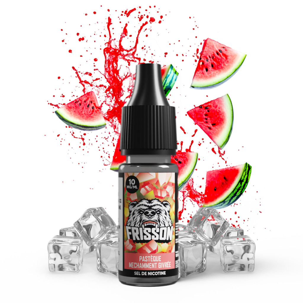 Frisson 10ml SDN (Boite de 6) - Pastèque Méchamment Givrée   (10 mg/mL de nicotine (sels))