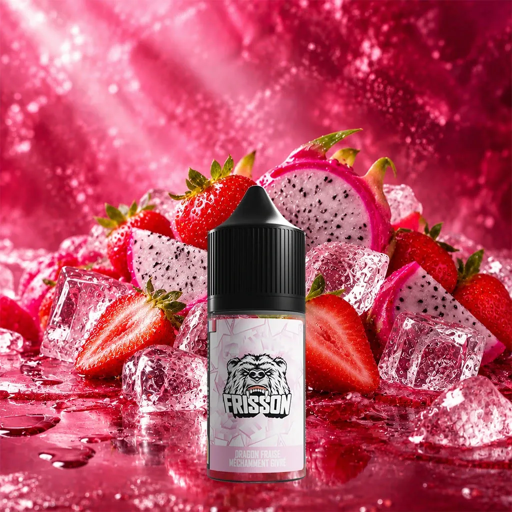 Frisson 30ml - Dragon Fraise Méchamment Givrée