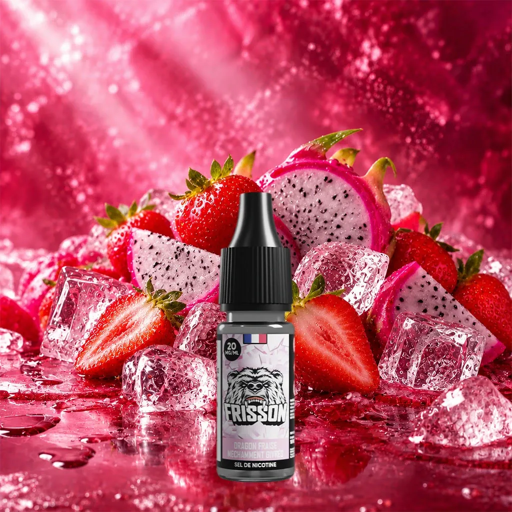Frisson 10ml SDN (Boite de 6) - Dragon Fraise Méchamment Givrée
