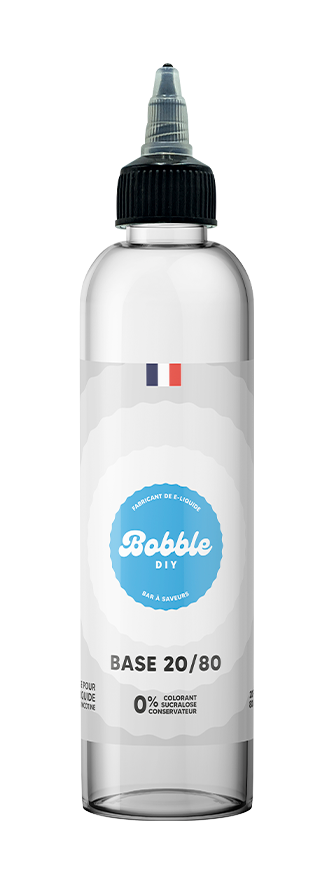 [B250-B20-80] Bobble Bar 250ml - Base PG20 / VG80